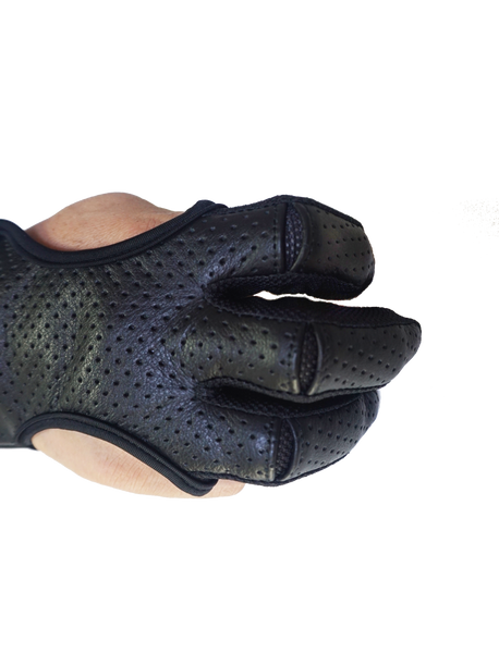 thumbnail image 2 of Dura Glove Leather Archery Shooting Glove By 3 Rivers - Ambidextrous Brown 2 of 4